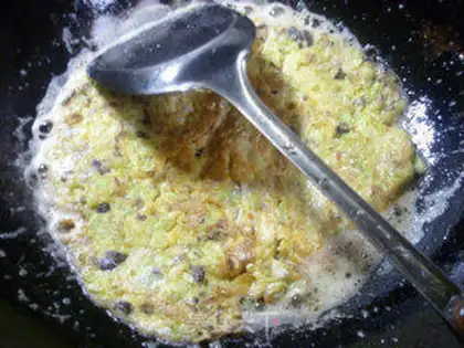 Make Tea, mushroom, cabbage and egg step 7