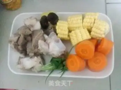 Make Corn bone soup step 1