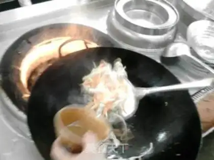 Make Silver teeth with fried chicken silk step 4