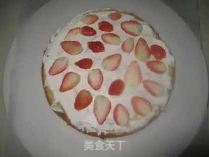 Make Almond butter strawberry cake step 6