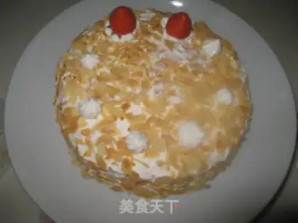 Make Almond butter strawberry cake step 11