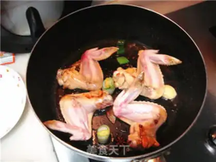 Make Beer chickens burn potatoes with wings step 4