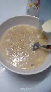 Make Milk egg oatmeal step 11