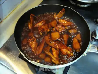 Make Beer chickens burn potatoes with wings step 9