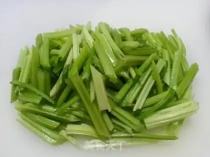 Make Celery potato burrito step 1