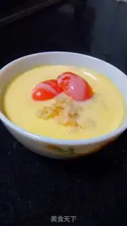 Make Apple milk steamed eggs step 9