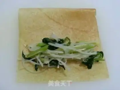 Make Celery potato burrito step 5