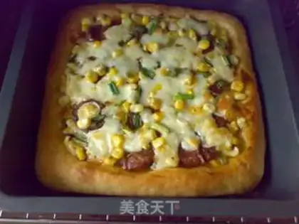 Make Sichuan sausage pizza step 13