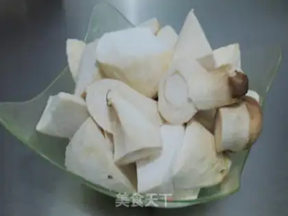 Make Red apricot mushroom step 1