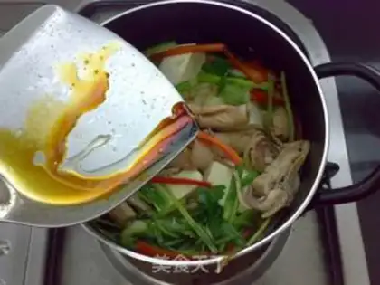 Make Shrimp squid tofu step 7