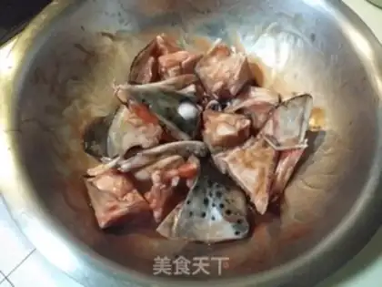 Make A salmon head step 2