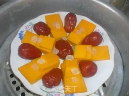 Make Red dates steam pumpkins step 5