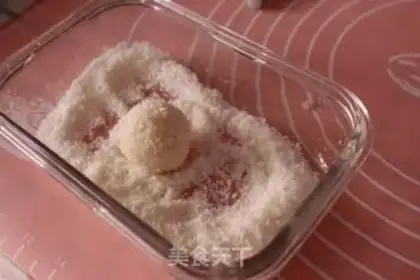 Make Protein coconut ball step 3