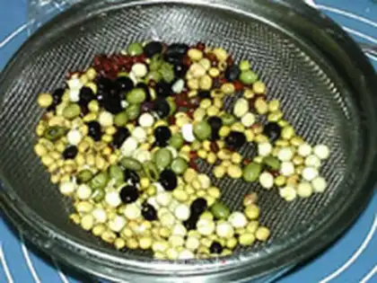 Make Red dates, beans step 1