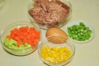 Make Cornfried rice step 3