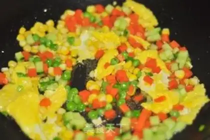 Make Cornfried rice step 6