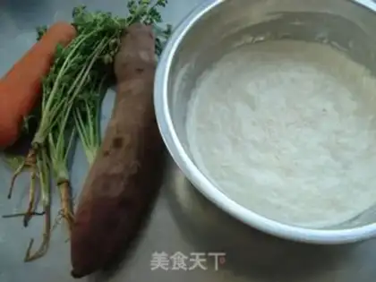 Make Sweets of sweet potatoes and vegetables step 0