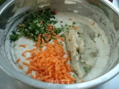 Make Sweets of sweet potatoes and vegetables step 2