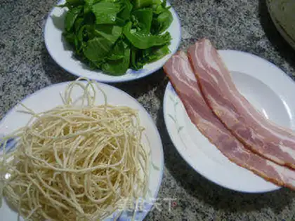 Make Bacon noodle step 0