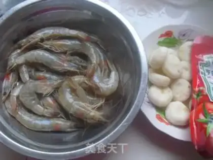 Make Cheese and shrimp step 0