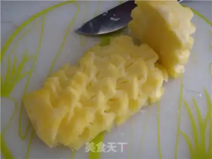 Make Milk and pineapple step 2