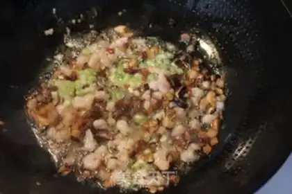 Make Mustard fried rice step 1
