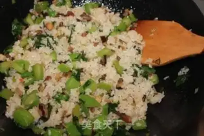 Make Mustard fried rice step 3