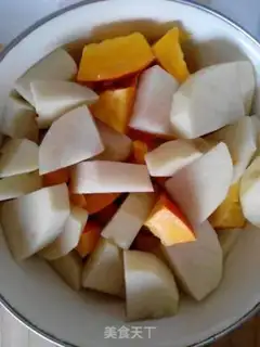 Make Pumpkin stew potatoes step 0