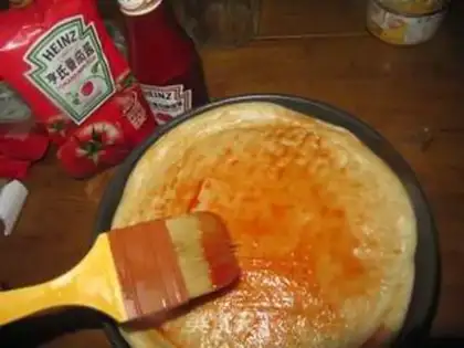 Make Ham pizza step 8