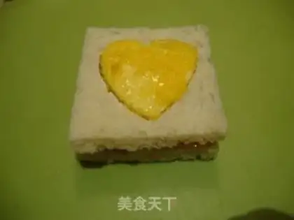 Make A heart sandwich step 7