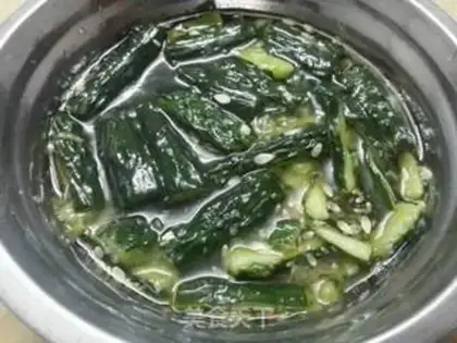 Make cucumber acid step 2