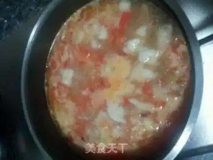 Make Duck egg and tomato soup step 5