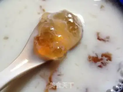 Make Peach glue milk Simillo step 1