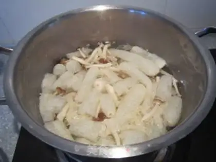 Make Pumpkin chicken meatball soup step 13