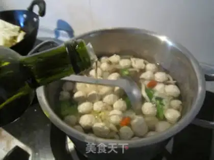 Make Pumpkin chicken meatball soup step 16