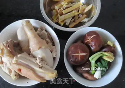 Make Ink mushroom chicken step 1