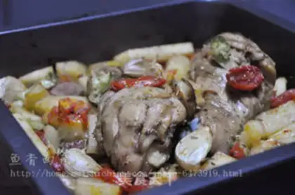 Make Vanilla roast chicken leg step 2