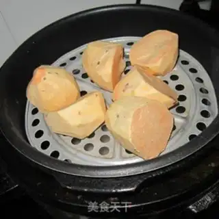 Make Sesame melon rice cake step 1