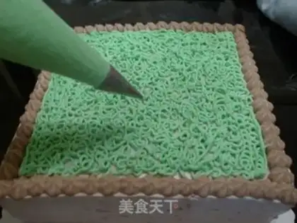 Make Mahjongg cake step 12