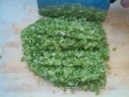 Make Celery beef dumplings step 5