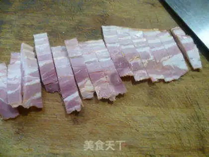 Make Tofu-dry bacon-dried beans step 3
