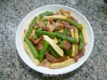 Make Tofu-dry bacon-dried beans step 12