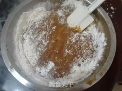 Make Red sugar oatmeal cookies step 2