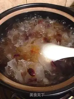 Make Peach glue, silver cranberry soup step 5