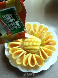 Make Orange papaya step 7