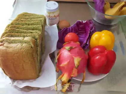 Make A multi-coloured dragon fruit sandwich step 0