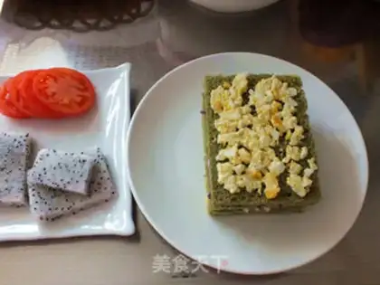 Make A multi-coloured dragon fruit sandwich step 9