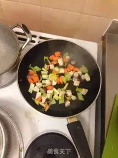 Make Fujian fried rice step 2