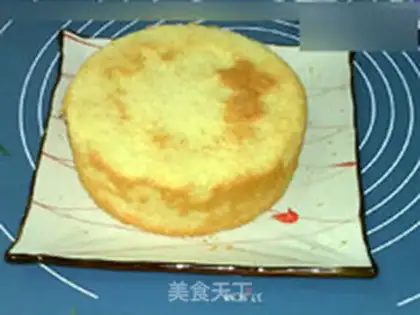 Make A flower cake step 1
