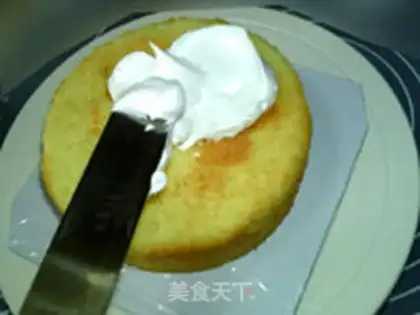 Make A flower cake step 4